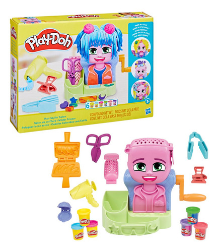 Play-doh Set De Juego Peluquería Con Estilo