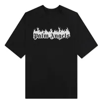 Comprar Remera Palm.angels Flames Logo #5 Oversize Boxy Fit