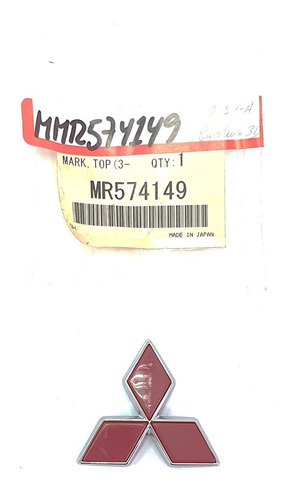 Emblema 3-diamantes (rojo)  Lancer 2,0 Lts. 2002-2004