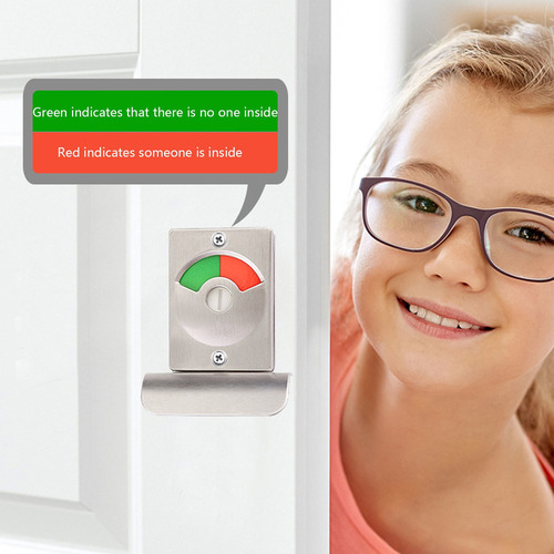 Cierre De Baño Público Ocupado De Privacidad De Acero