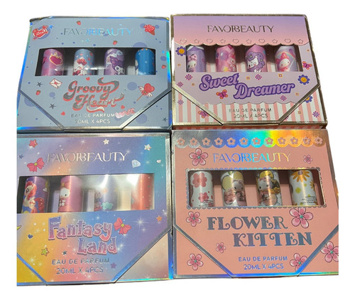 Kit De 4 Perfumes Body Mist Esence