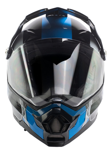Casco Edge Integral K4 Doble Propósito Visor Transparente