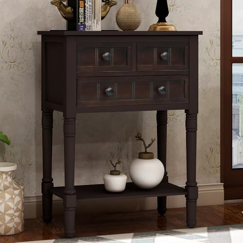 Aparador De Mesa Consola Estrecha, Mesa De Entrada De 24 Pul