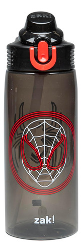 Zak Designs Botella Diseño De Minecraft, Plástico 16 Y 25 Oz Spider-man (miles Morales) 25 Oz