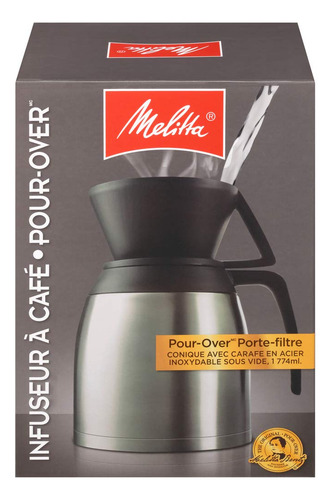 Melitta Cafetera, Cápsula Con Vertedor Más Taza Para Viaj. Color Jarra De Acero