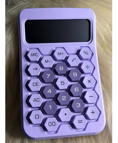Calculadora Fofa Roxa De Mesa Roxo