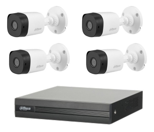 Imagen 1 de 3 de Kit Dvr 8ch 2mp 4xcamara B1a21/ Dahua Cooper Dh-kit/ Xvr1b08