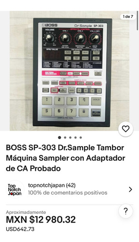 Sampler Boss Sp 303 (Usado)