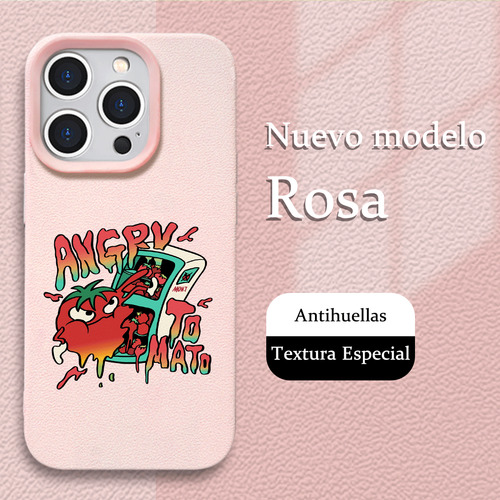 Accesorio Divertido Para Celular Funda De Silicona Diseño Rosa Claro Iphoe 14 Pro Max