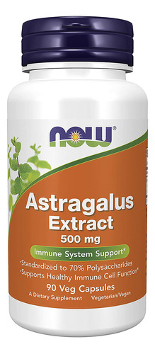 Extrato De Astragalus Extract 500mg 90 Caps Veg Now Foods