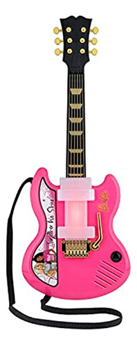 Ekids Barbie - Guitarra Para Niños Con Música Integrada Y B