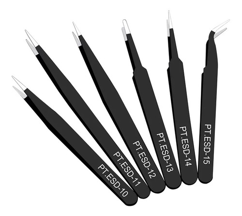 Imagen 2 de 5 de Juego 6 Pinzas Para Electronica, Celulares Y Más, Calidad A