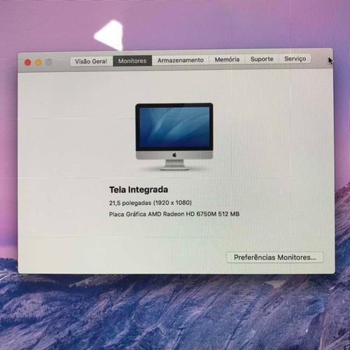 Computador iMac 21.5 Mid 2011 Core I5