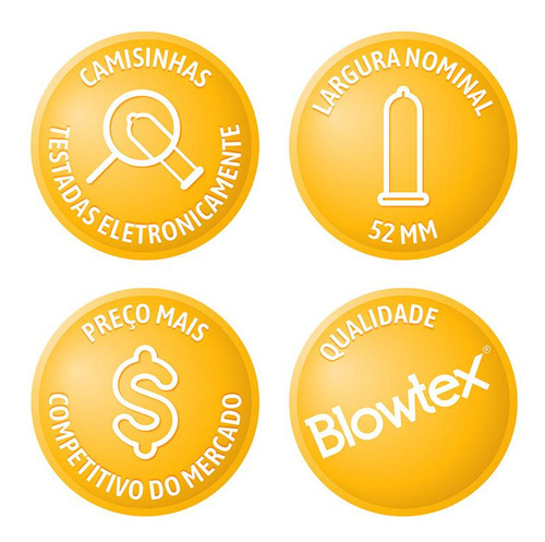 Kit 4 Pacotes Preservativo Blowtex Actionmax C/ 6 Un Cada