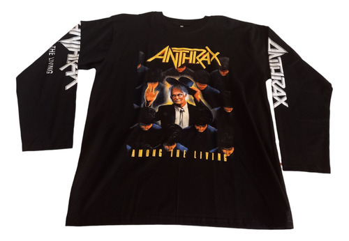 Anthrax Among Polera Manga Larga Talla L Envio Gratis