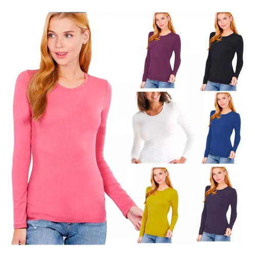 6 Camiseta Polar Bambu Mujer Colores