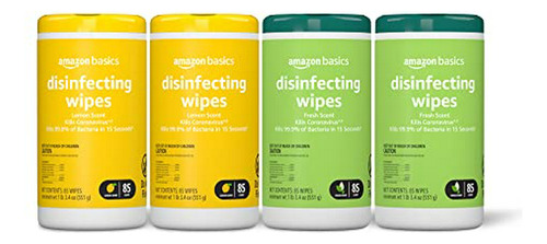 Toallitas Desinfectantes Amazon Basics, Limón, 340 Uds