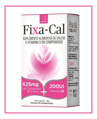 Vitamina Fixa-cal 625mg + 200ui 90 Cpm - Quaris