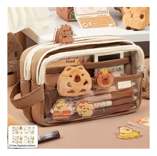Estuche Para Lápices Elegante Estuche En Capybara