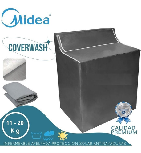 Cubierta Lavadora Doble Tina Sup De Panel Midea 17k