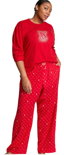 Pijama Brillos Victoria's Secret Mujer Algodón Talla M