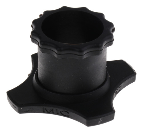 Micrófono De Protección Base Inferior Hexagonal Mic Negro