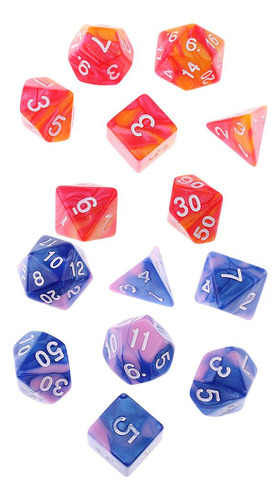 14pcs Dados D3 D8 D10 D12 D20 Juegos De Accesorios