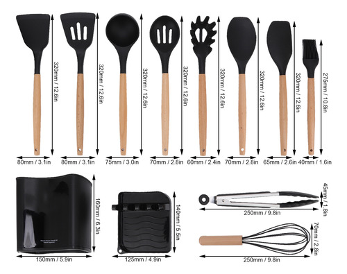 Utensilios De Cocina Para Acampar Con Mango De Madera Resist