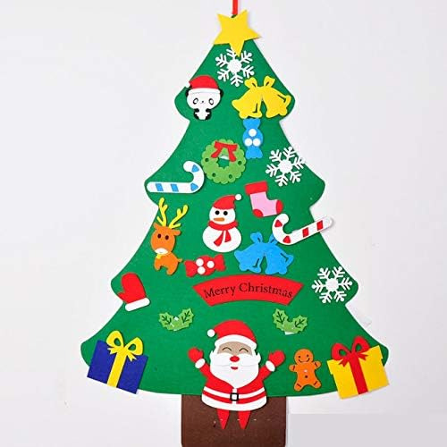 Arbol De Fieltro De Navidad Para Niños Diy Pared De Fieltro