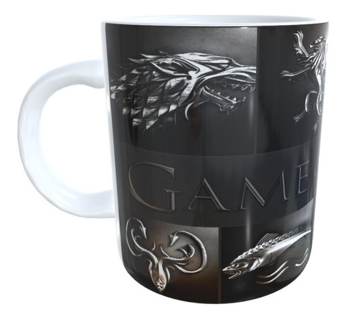 Taza Juego De Tronos / Game Of Thrones / Cerámica 330 Ml.