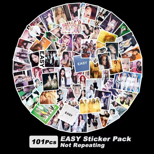 Le Sserafim (55 Photocard + Sticker) Kpop Pegatina+ Lomocard