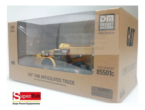 Miniatura Caminhão Articulado Caterpillar Modelo 740B EJ Escala 1:50 -  85500 - Super Tek