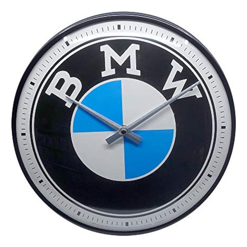 Reloj De Pared Retro De Arte Nostálgico, Bmw - Logotipo - Id