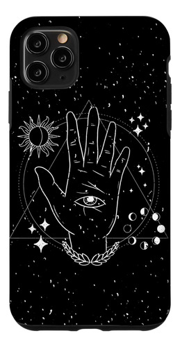 iPhone 11 Pro Max Oculto Hamsa Hand Evil Ojo Fátima Luna Bru