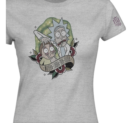 Camiseta Cuello Redondo Rick And Y Morty Serie Mujer Ikgd