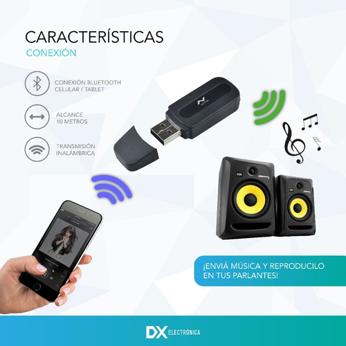 Receptor Audio Bluetooth Aux Spotify Musica Auto Parlantes