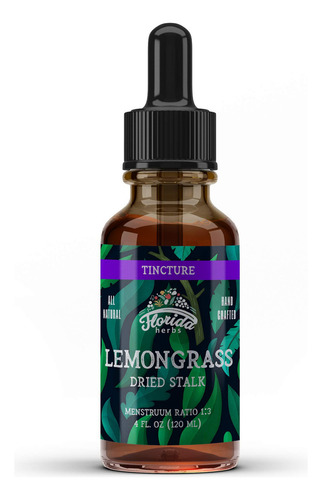 Extracto Orgánico De Hierba Limón Florida Herbs 700 Mg 4oz
