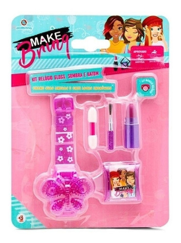 Mini Kit De Maquiagem Infantil Sortido Make Brinq Mk01