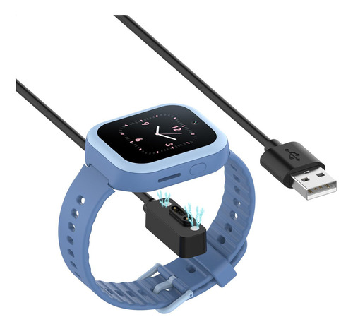 // Reloj Inteligente Para Niños Cable De Carga Negro