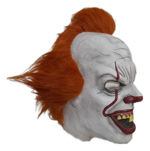 Mascara Payaso Pennywise It Látex Color Blanco