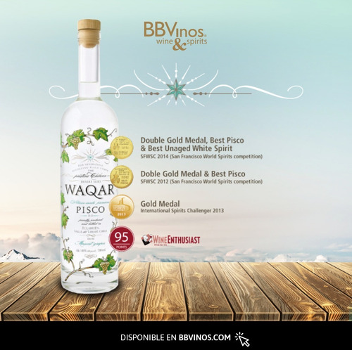 Pisco Waqar 40 ° Valle Del Limari /bbvinos