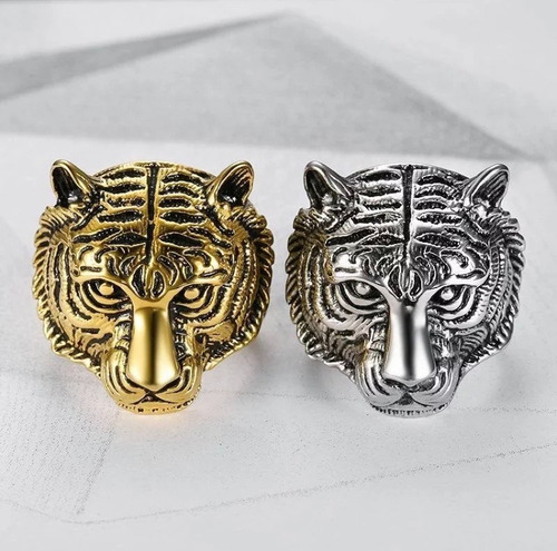 Anillo En Acero Quirúrgico Modelo Tigre Anillos Regalos Joya