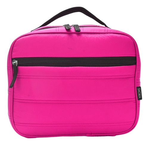 Lunchera Think Happy Juvenil Skora Puffer Matelasse Color Fucsia Liso