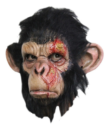 Máscara De Latex Halloween Infected Chimp Chimapance Mono