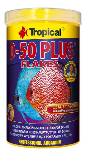 Alimento Tropical D50 Plus Flakes Hojuela Peces Disco 200gr 