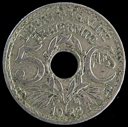 Francia, 5 Centimes, 1923. Vf-