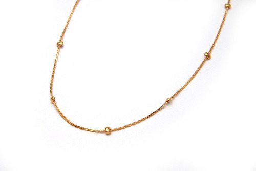 Cadena Enchapada En Oro 24k De 40cm - M. 266-40 