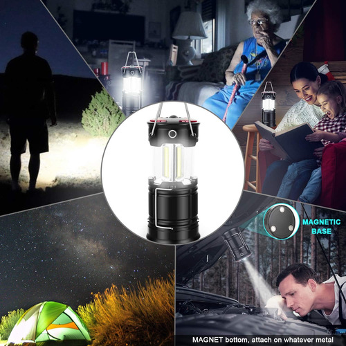 Paquete De 2 Linternas Para Acampar Essentials, Linterna Led