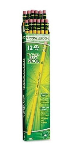 Lápices Dixon Ticonderoga Dix*******pack Madera Con Carcasa.