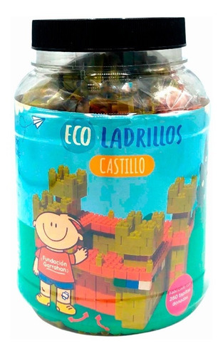 Imagen 3 de 5 de Eco Ladrillos Encastre Castillo 375 Pz - Fundacion Garrahan